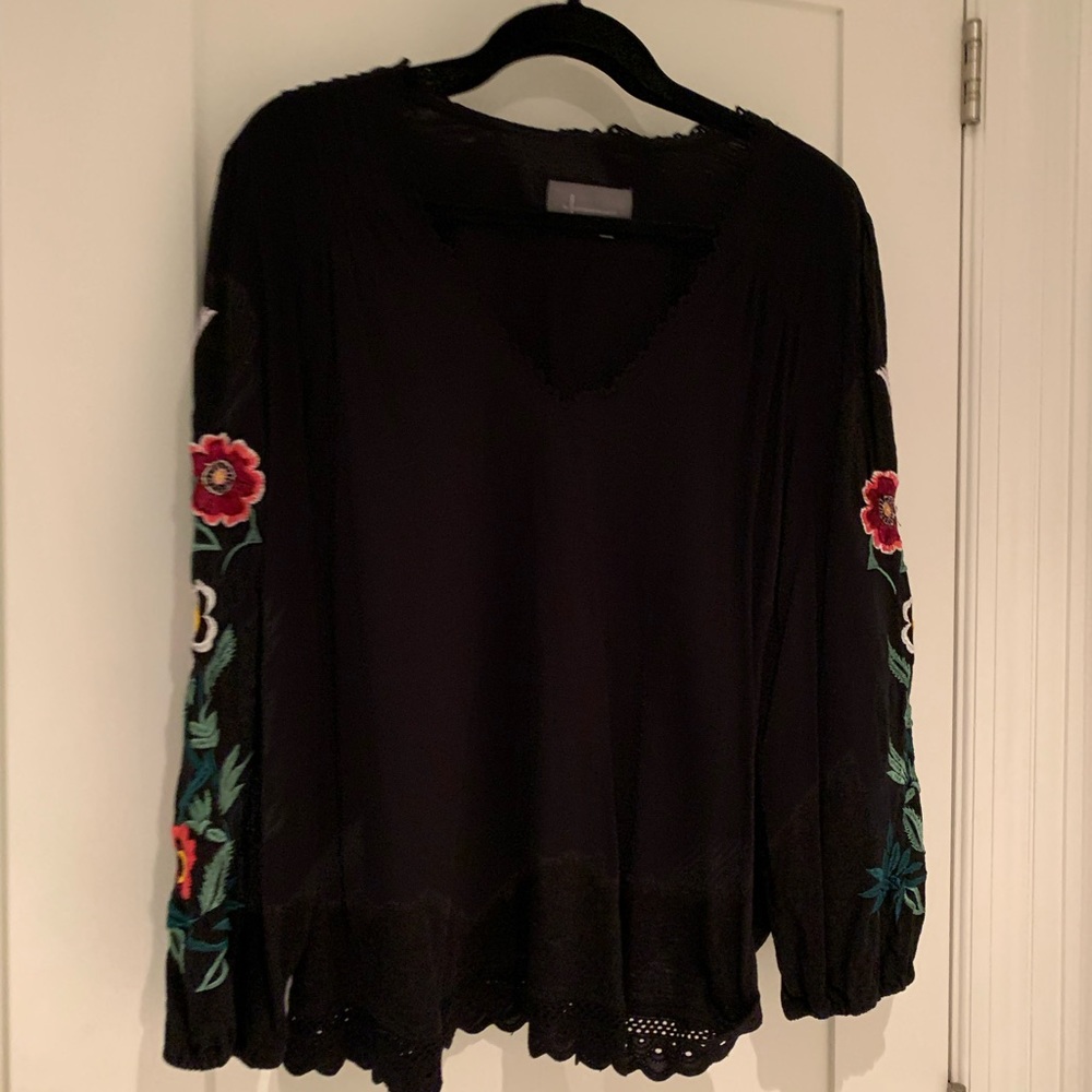 Cotton puff sleeve shirt